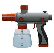 Ember Blitz foam gun protecting a home